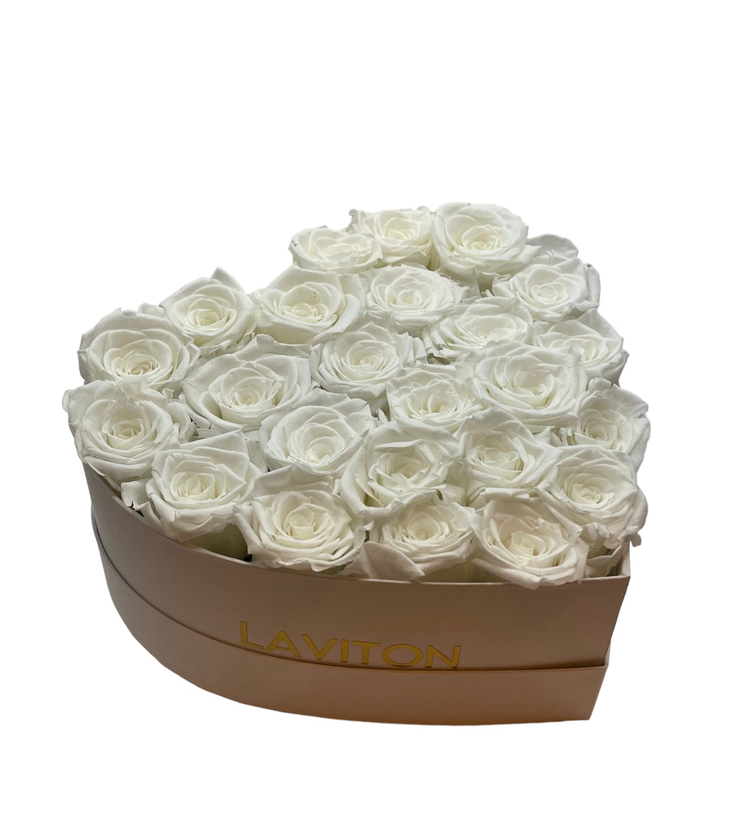 WHITE ROSES HEART