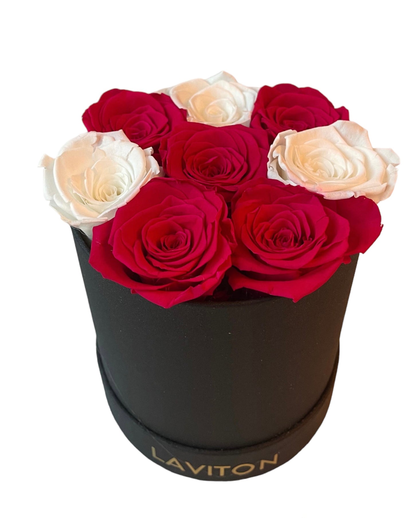 SMALL ROUND ROSES BOX